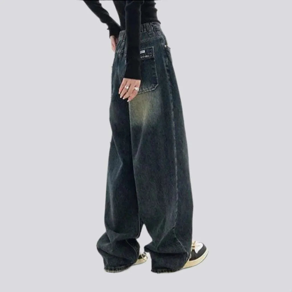 High-waist women's fashion jeans