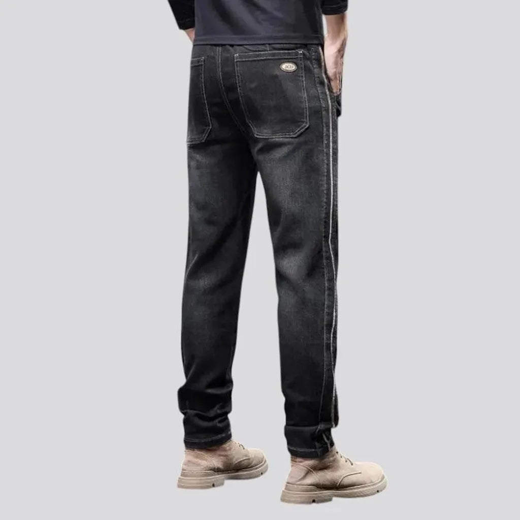 Stylish slim men's denim joggers