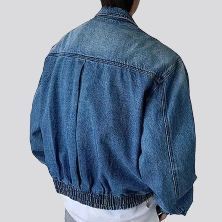 Fashion stonewashed denim jacket
 for men
