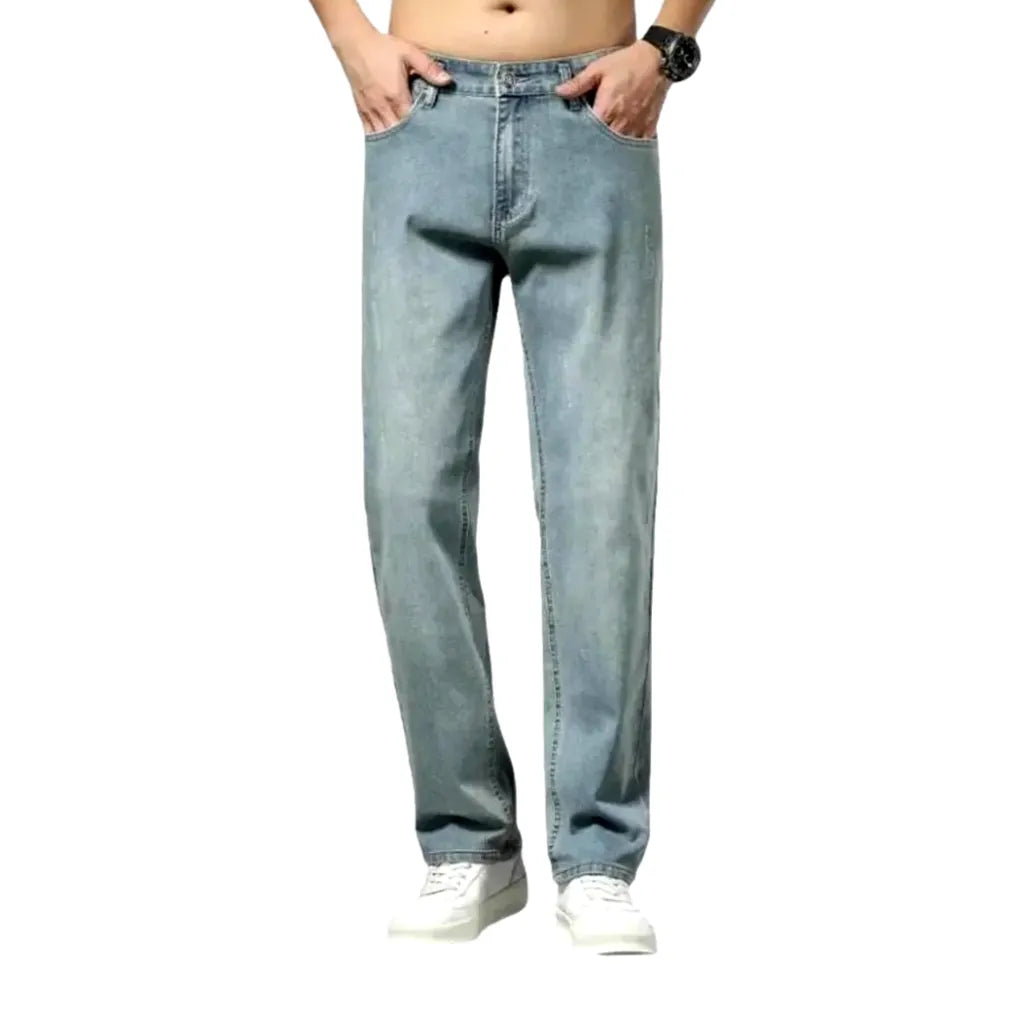 High Rise Stylish Men's Jeans - Blue