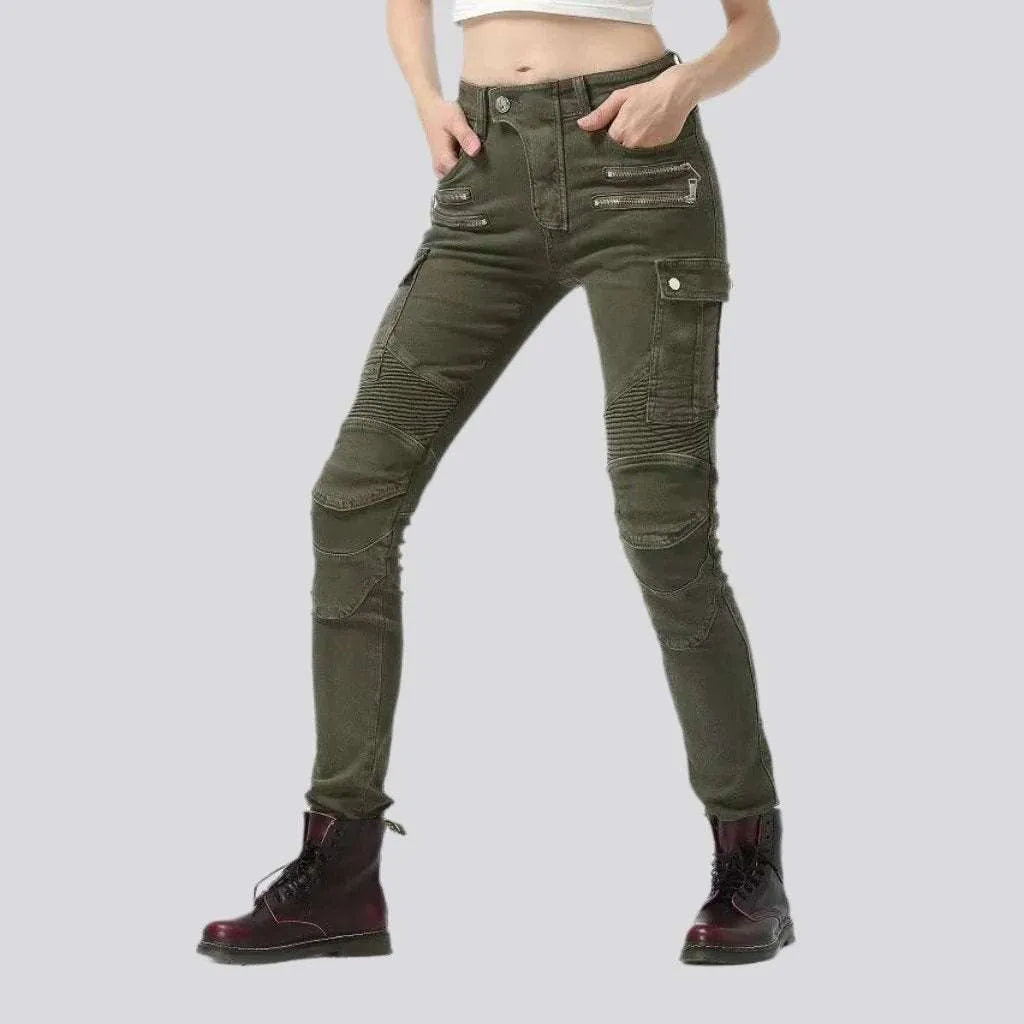 Cargo protective motorcycle jeans