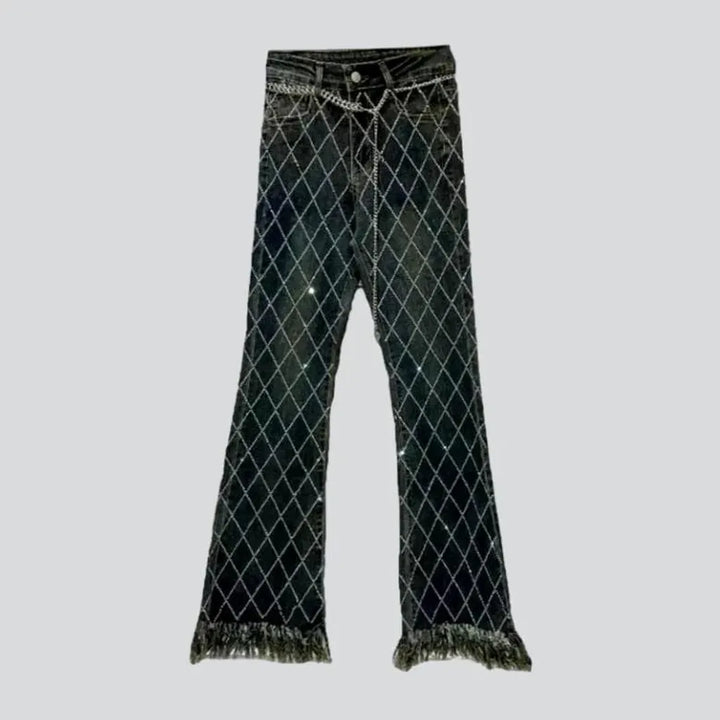 Vintage dark-wash jeans
 for women