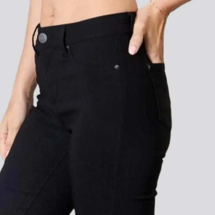 High-waist casual jeans
 for women