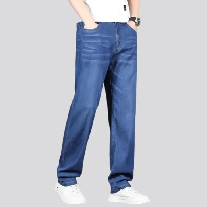 Classic men's straight jeans
