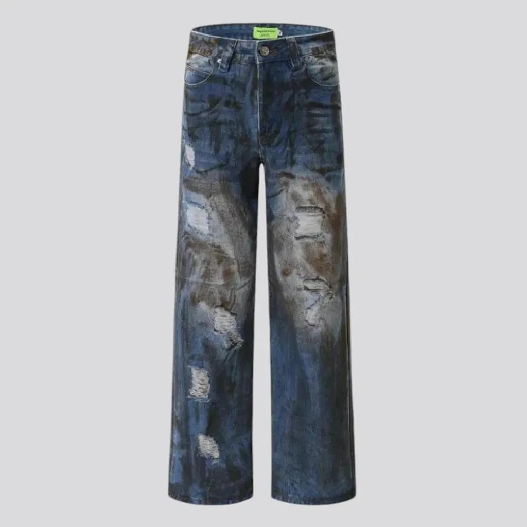 Vintage mid rise street style men's jeans