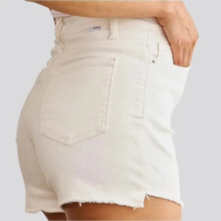 Sand street denim shorts
 for ladies