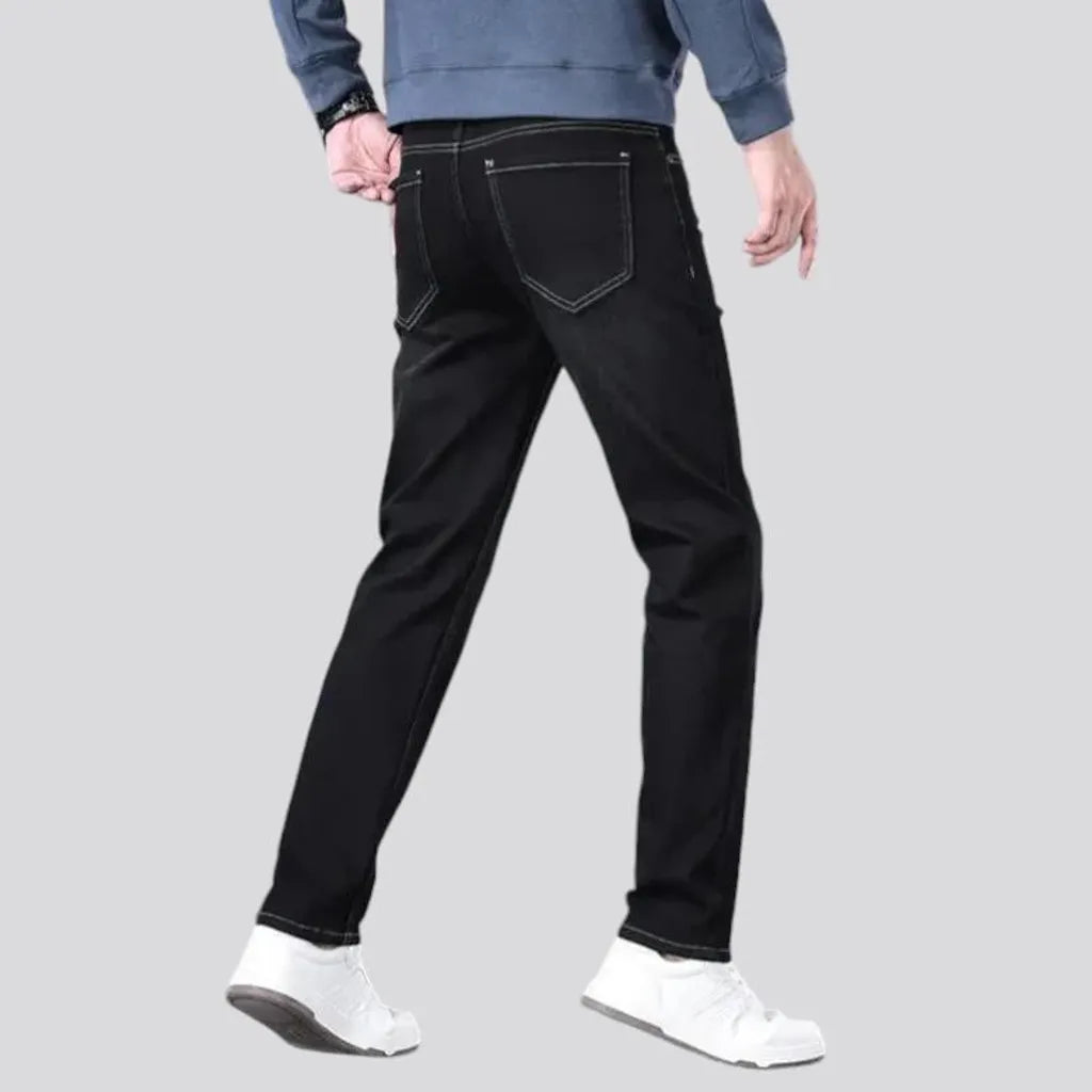 High rise slim men's jeans