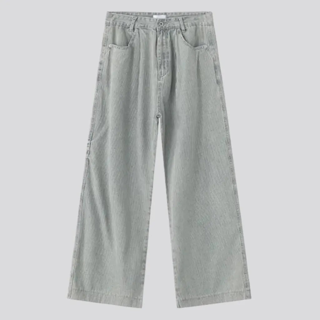 Baggy men's vertical-stripes jeans | Jeans4you.shop