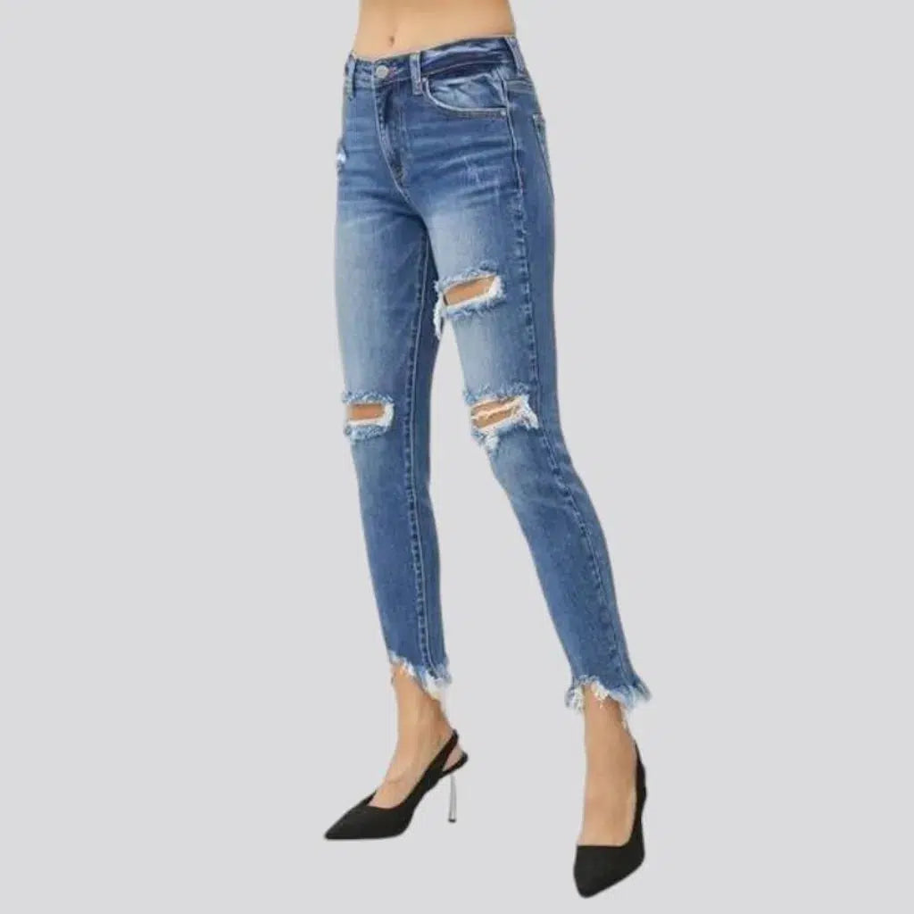 Women's ankle-length jeans