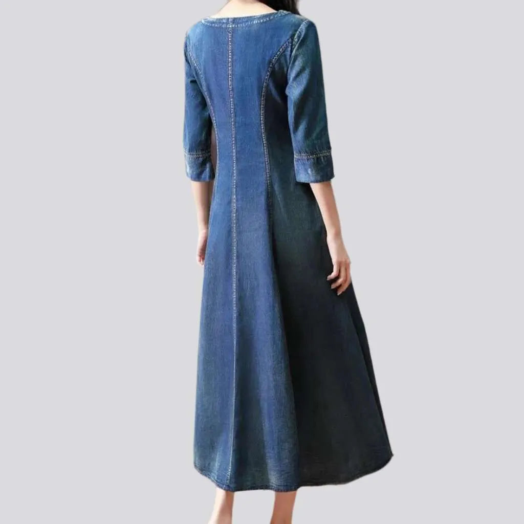 Vintage women's denim dress