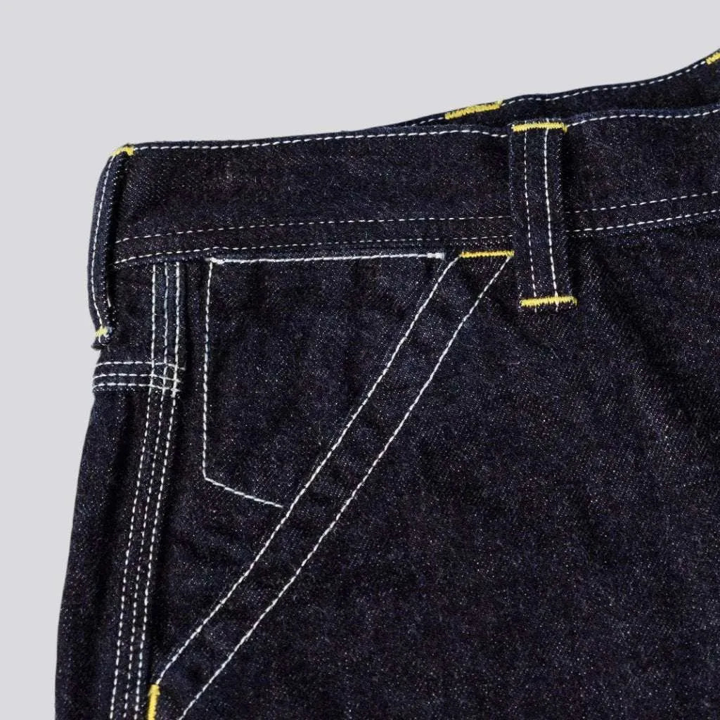 Workwear high-waist jeans
 for men