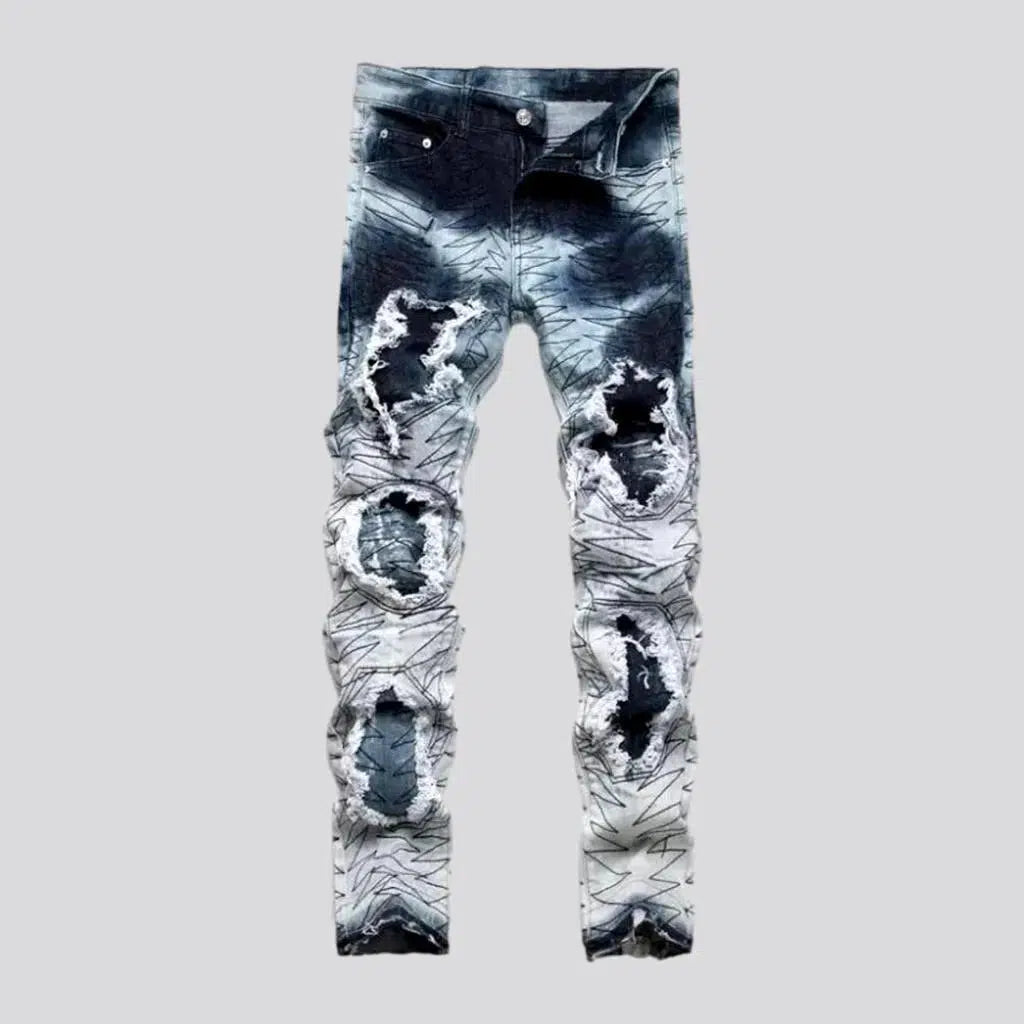 5-pocket men's tie-dyed jeans | Jeans4you.shop