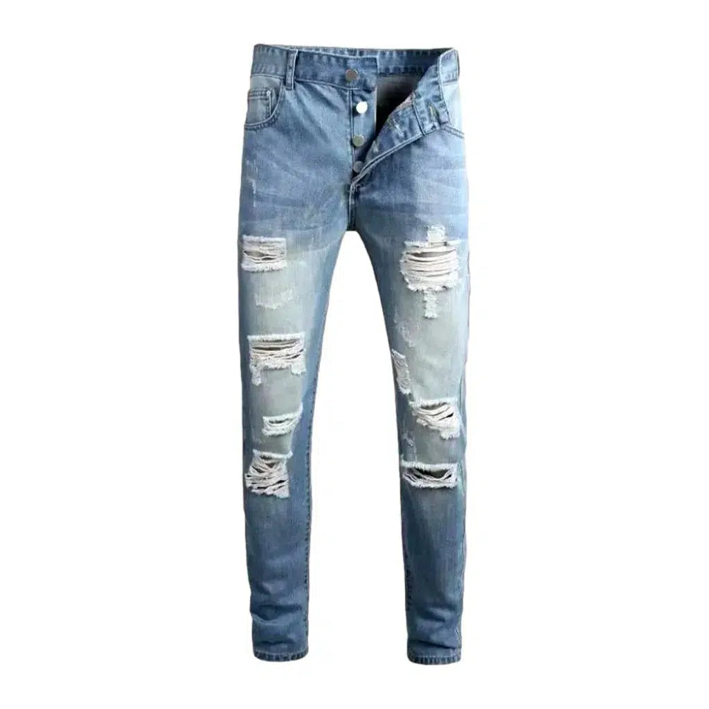 5-pockets men's skinny jeans