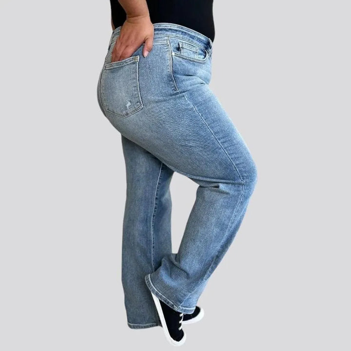 90s whiskered jeans
 for women