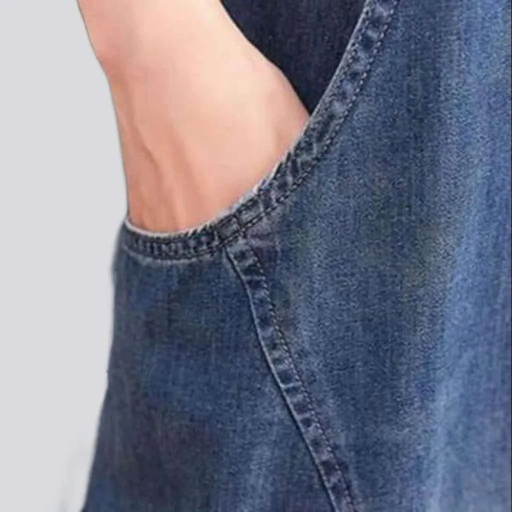 90s style denim dungaree for ladies