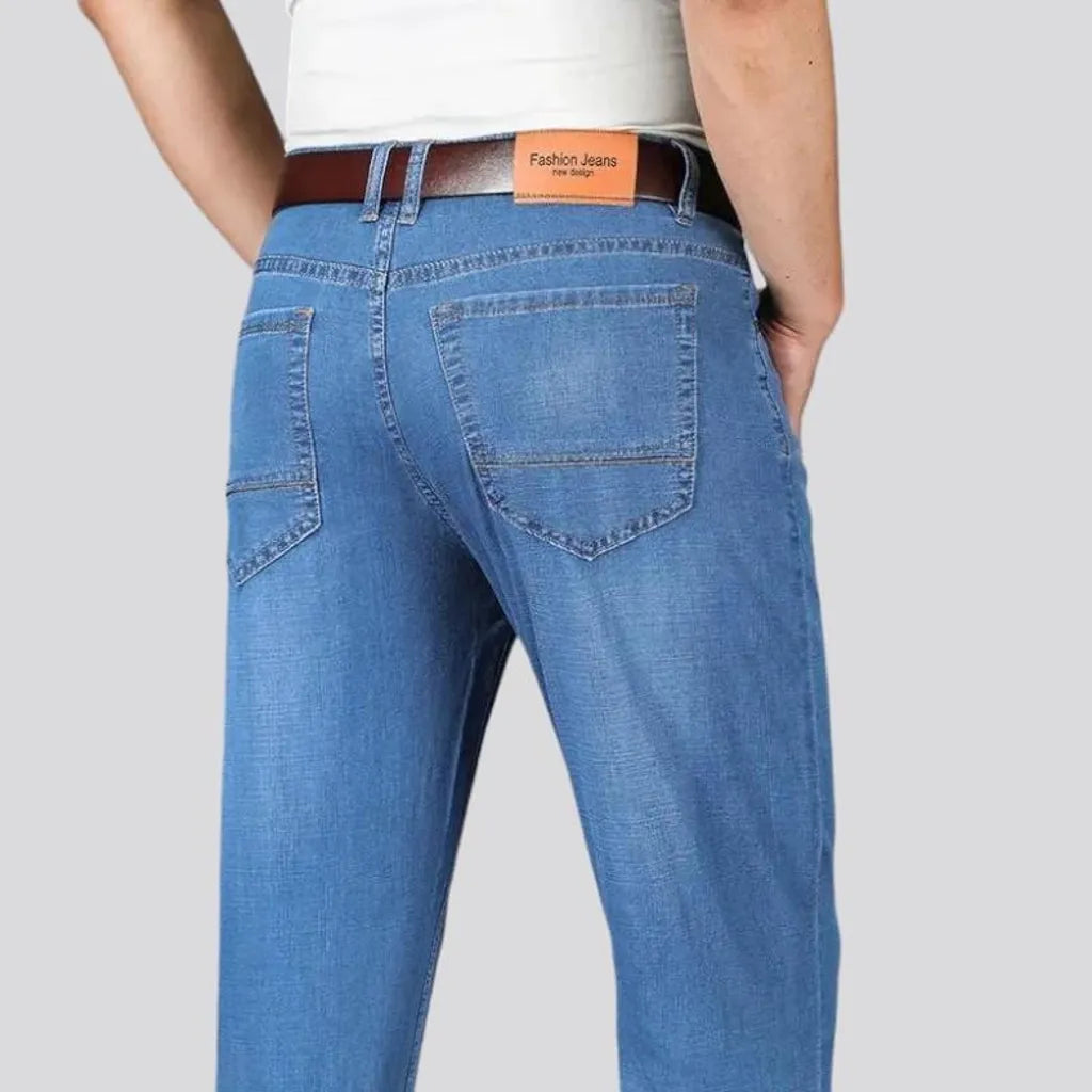 Whiskered men's thin jeans