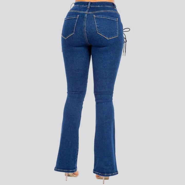 Chic high rise jeans for ladies