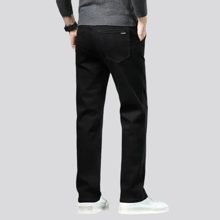 High waist casual men's jeans