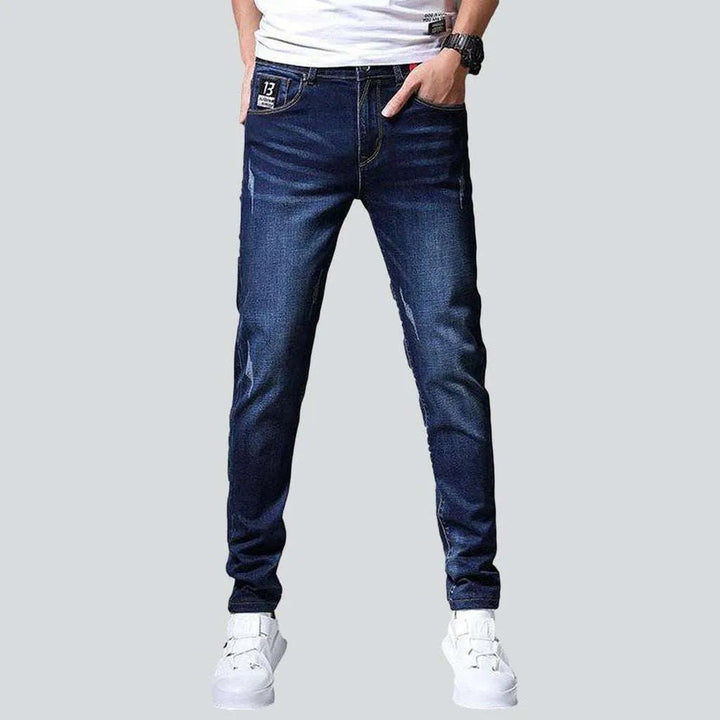 Casual slim fit men's jeans