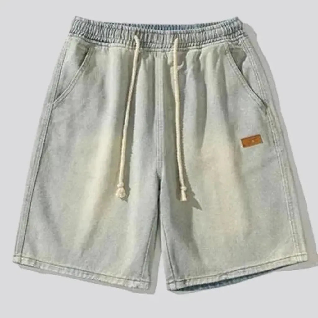 Thin jeans shorts
 for men