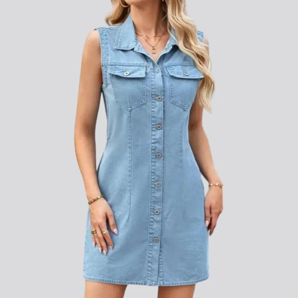 90s mini jean dress
 for ladies