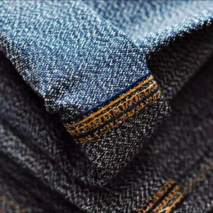 Straight high-quality men's selvedge jeans
