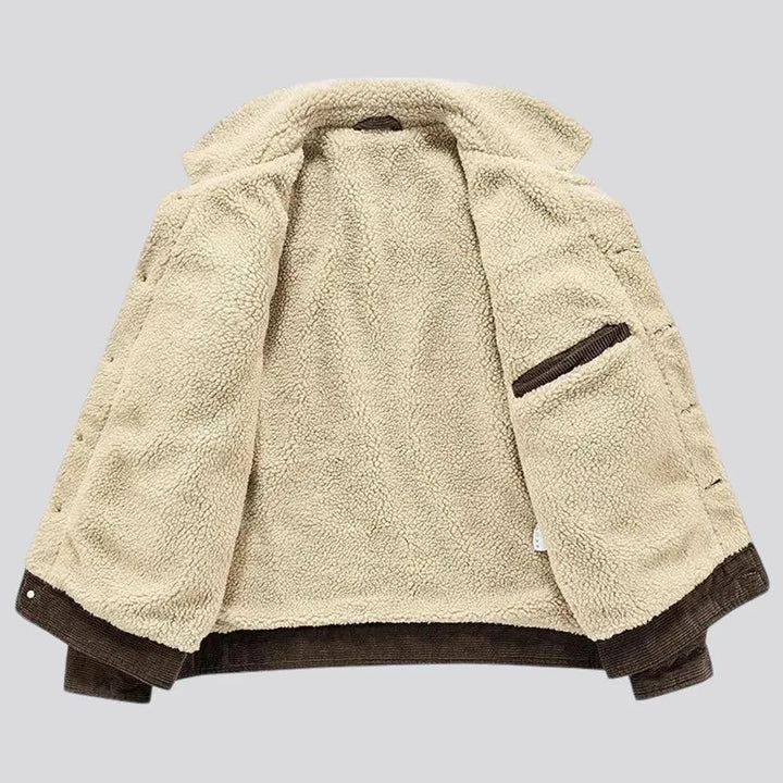 Classic casual men's corduroy coat