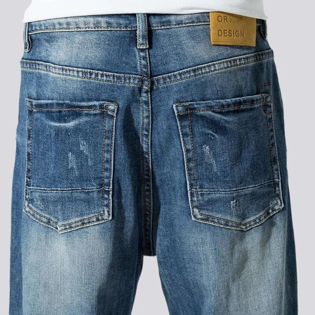 Men's medium-wash jeans