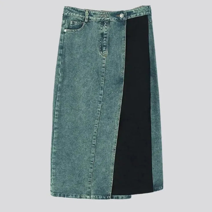 Vintage fashion jeans skirt
 for ladies