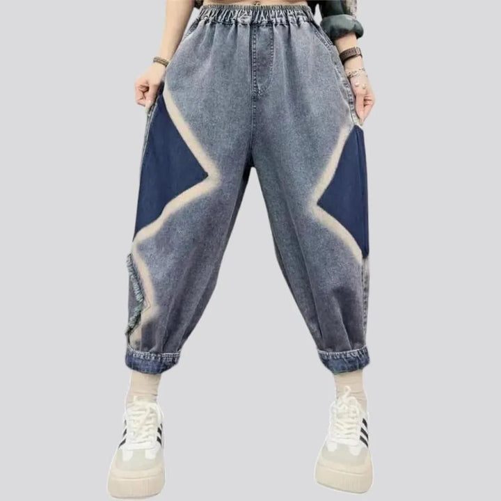 Vintage baggy jean pants
 for ladies