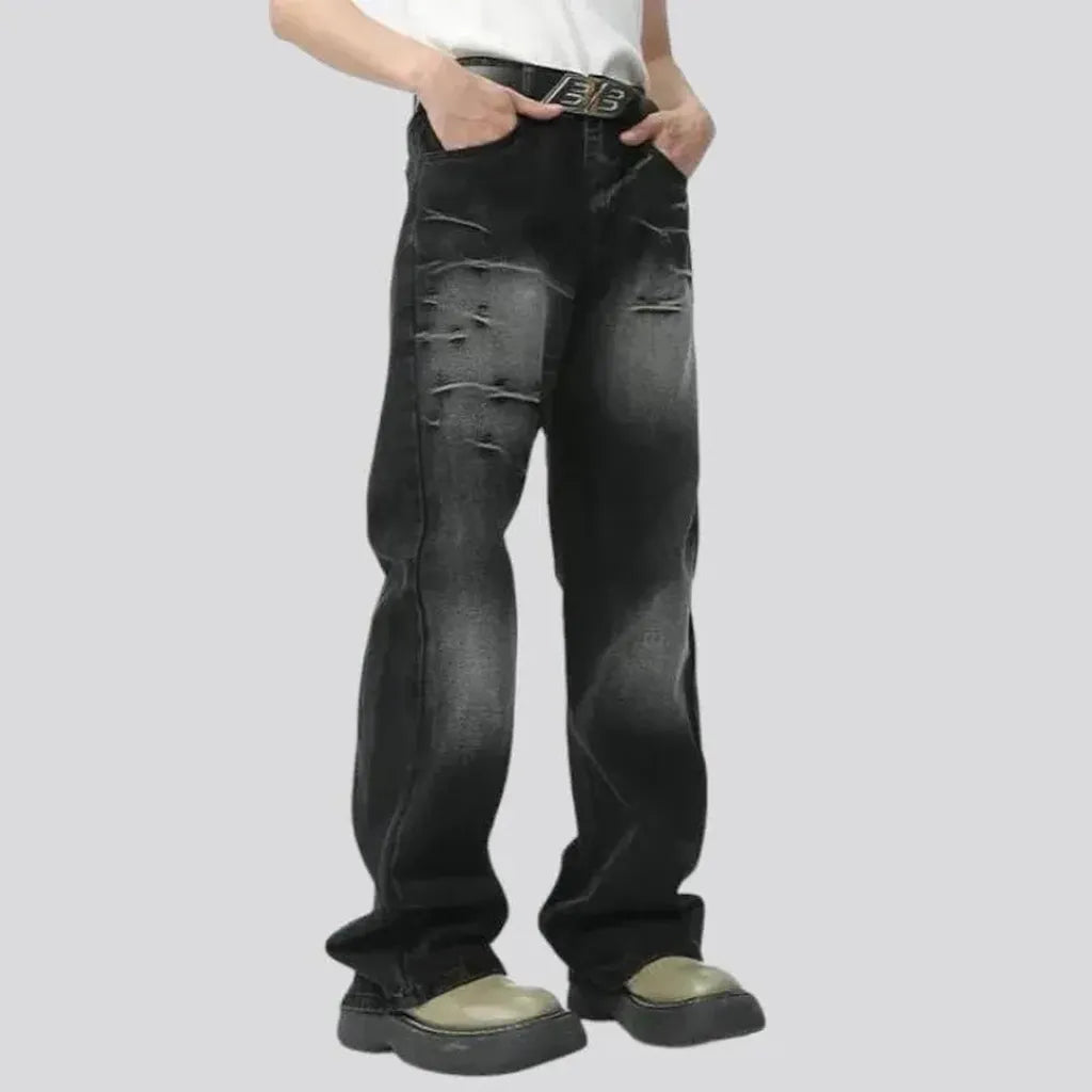 Street black jeans
 for men