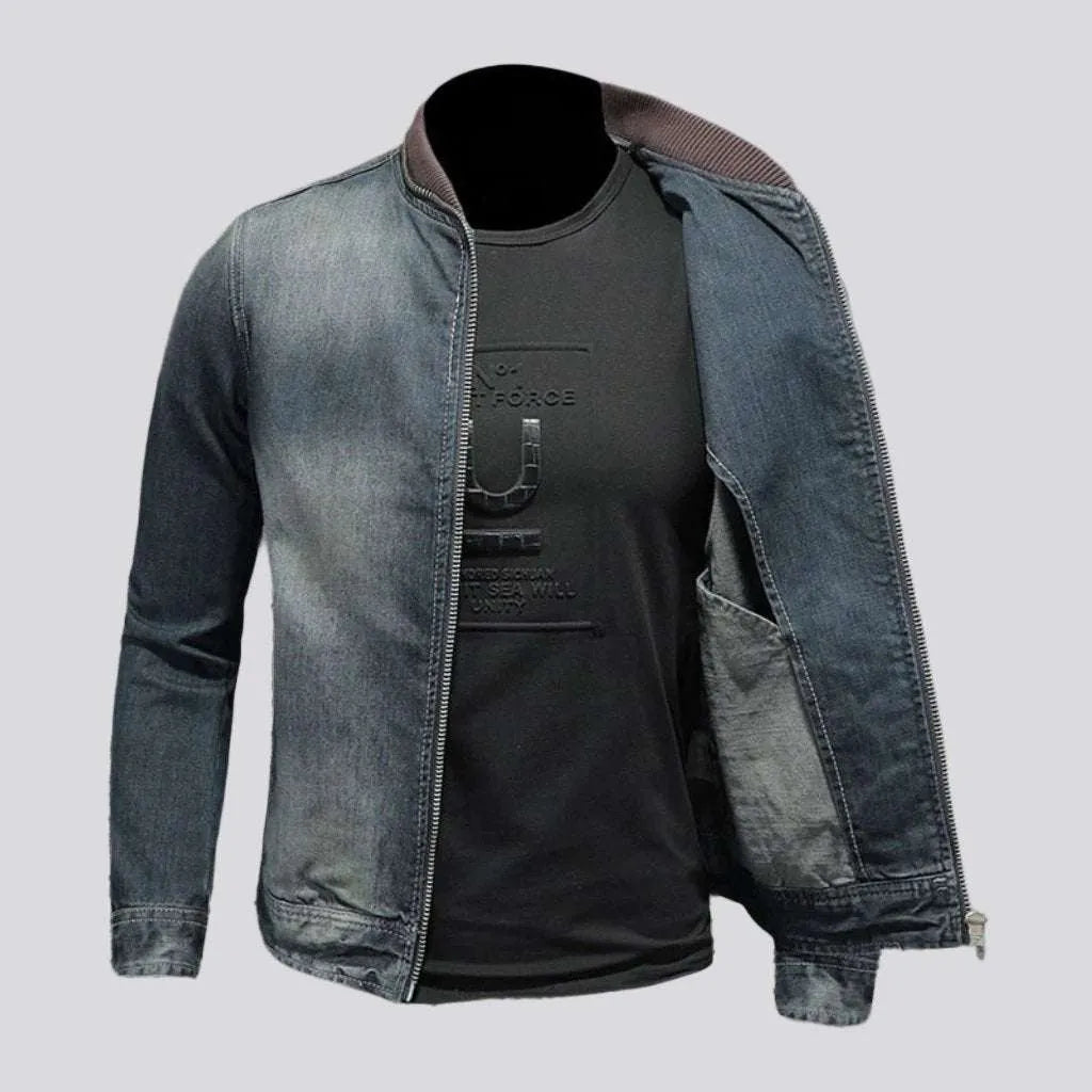 Vintage biker denim jacket