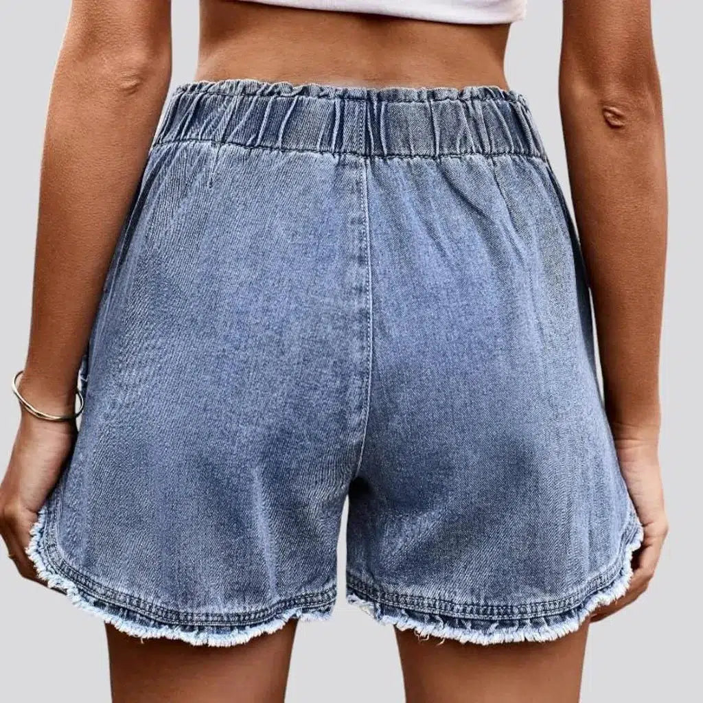 Loose y2k jean shorts
 for women