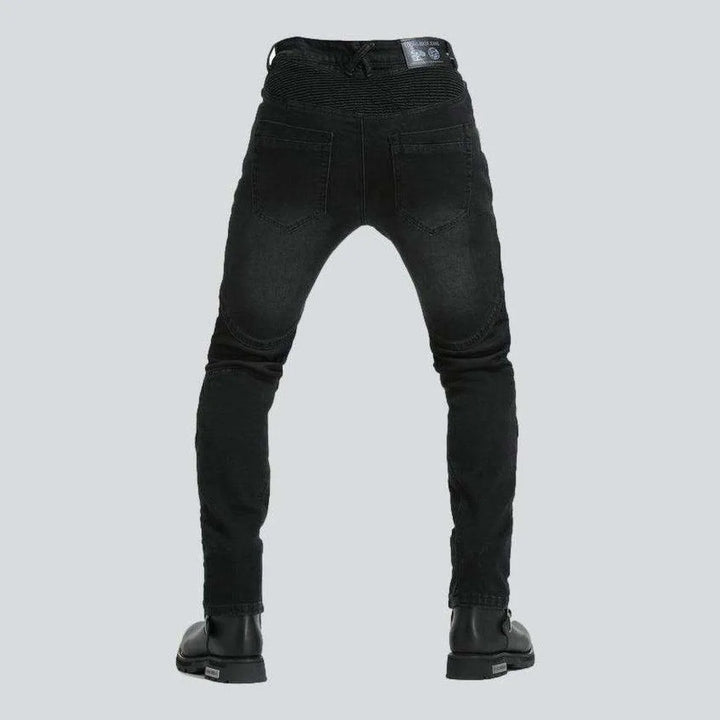 Breathable kevlar men's biker jeans