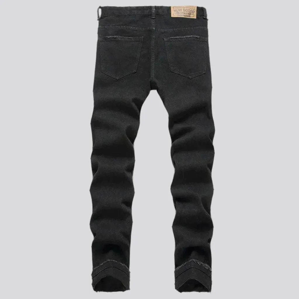 Black stars men's skinny jeans