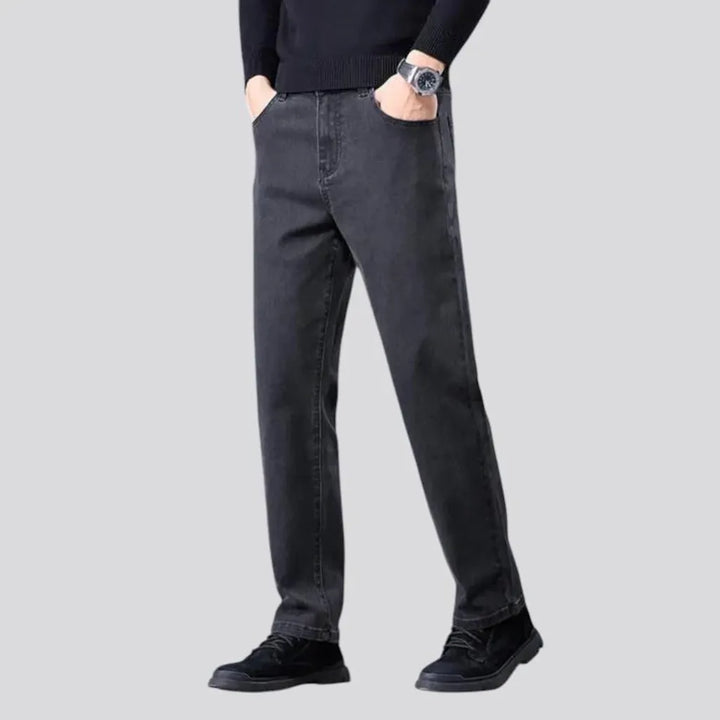 High rise stretchable men's jeans