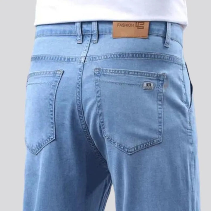 Straight men's stonewashed jeans