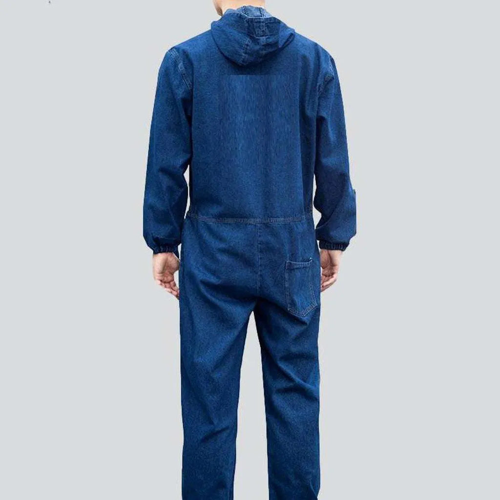 Worker men's blue jean overall