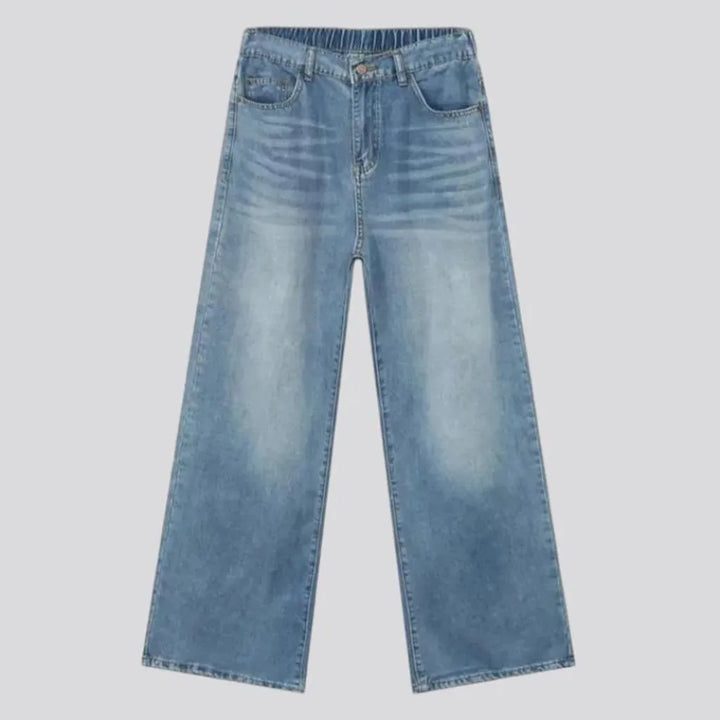 Light wash street style men's jeans