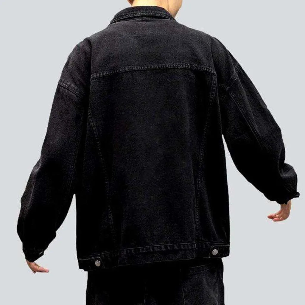 Outerwear oversized men's denim jacket