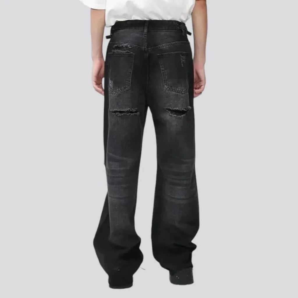 Distressed baggy jeans
 for men