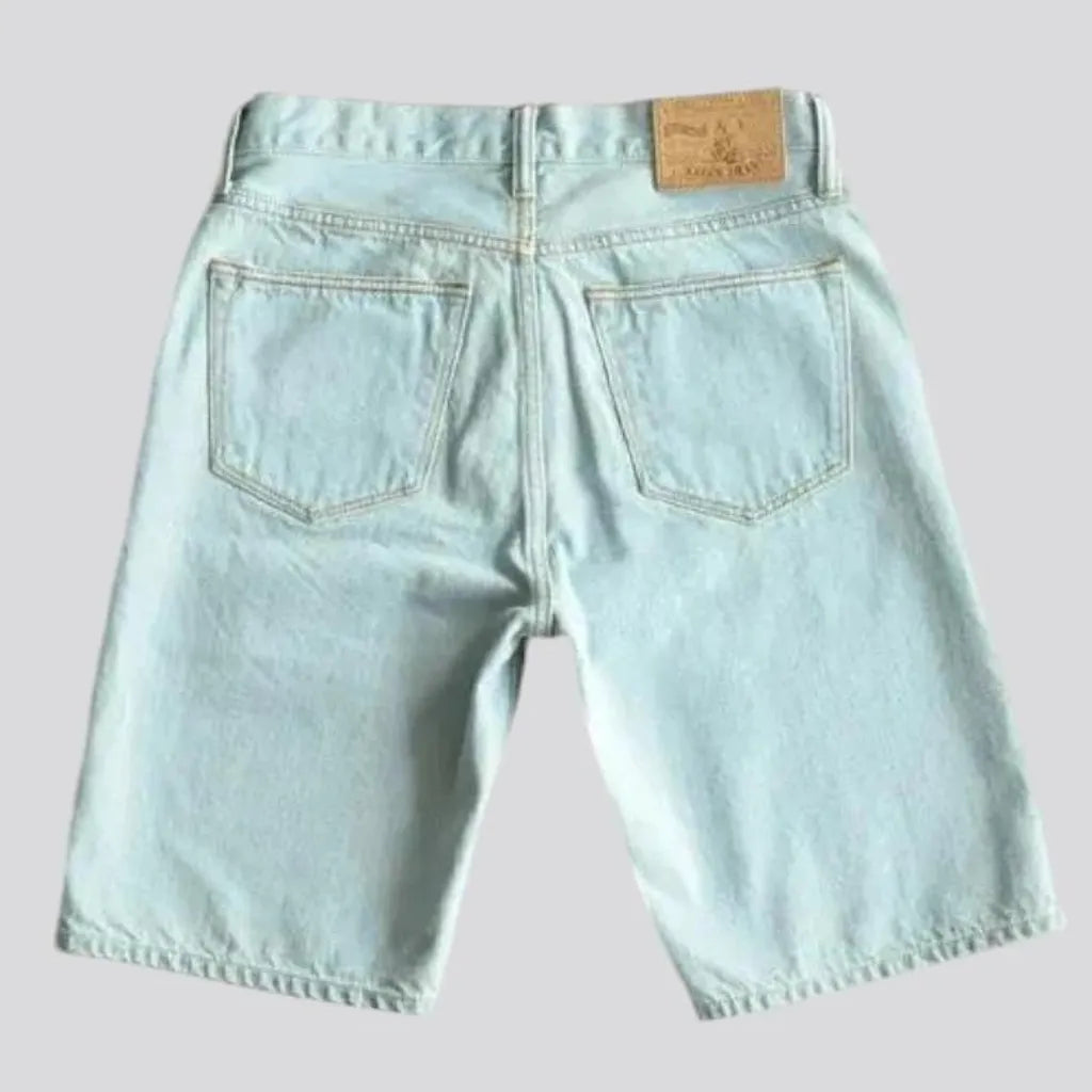 Casual men's denim shorts