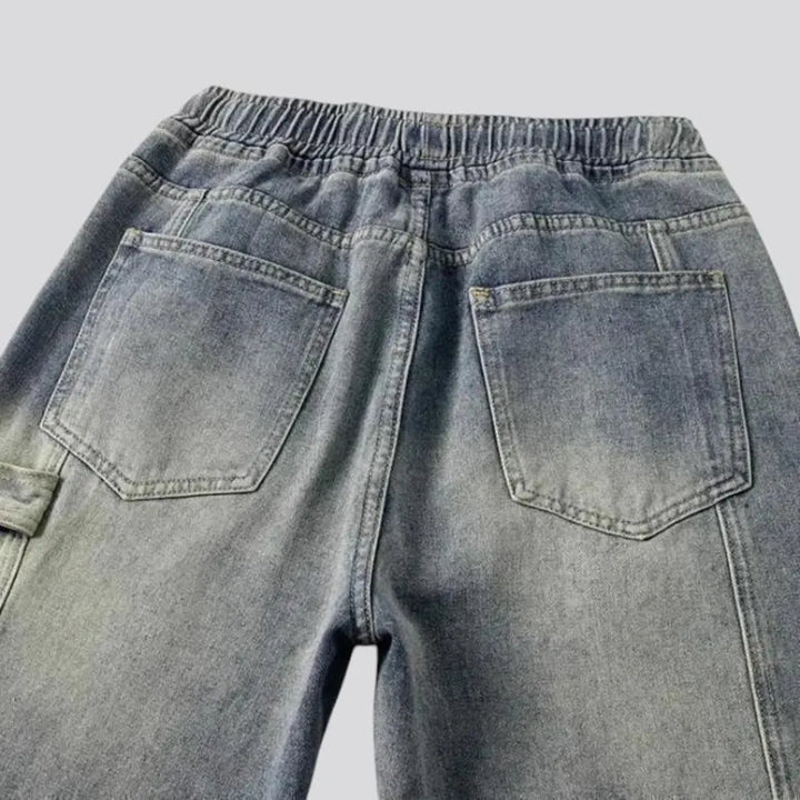 Vintage mid-rise baggy men's jean joggers