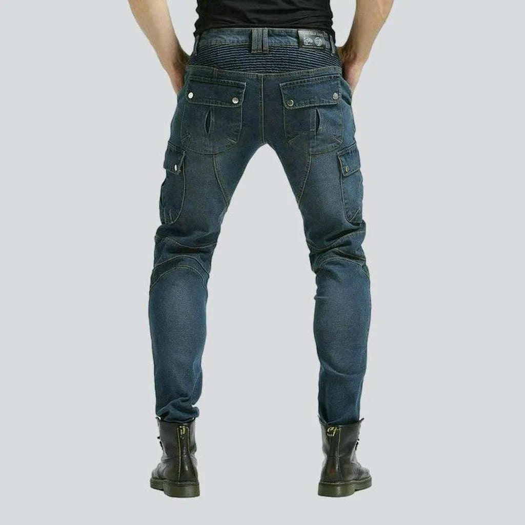 Vintage men's biker jeans