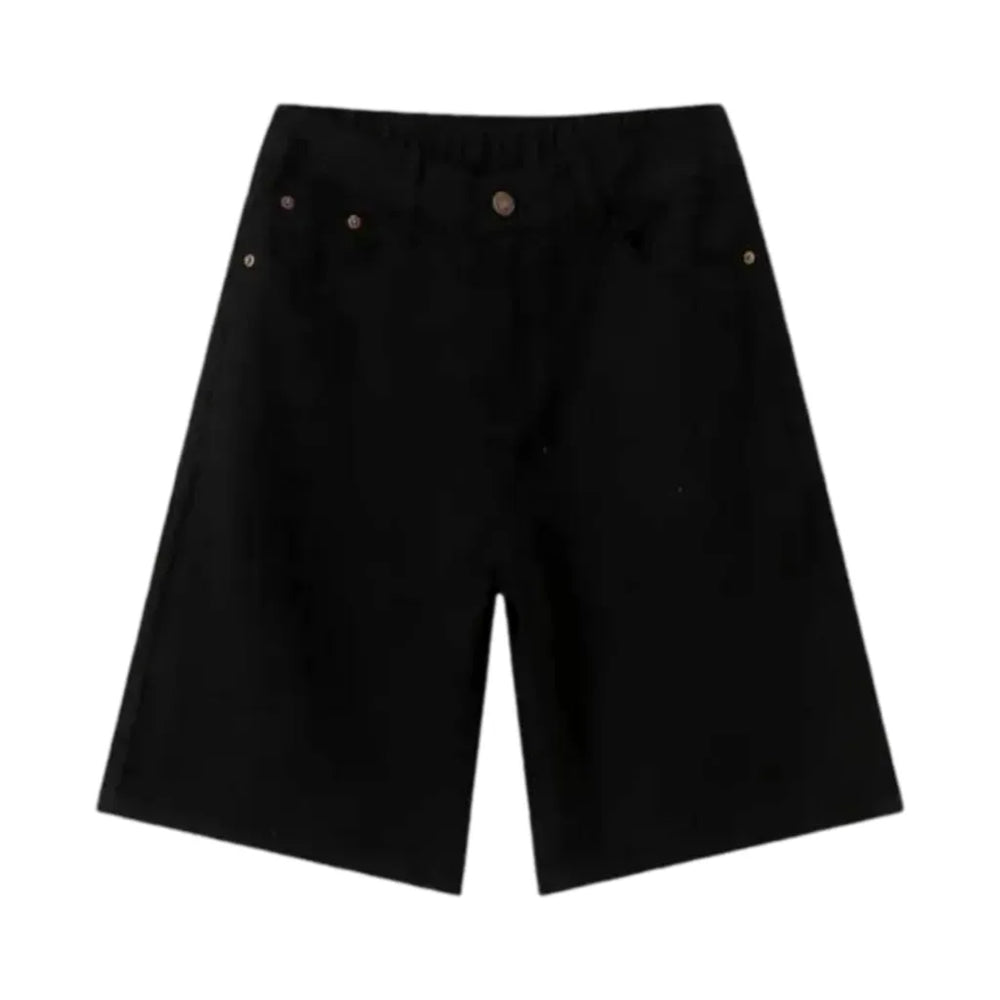 Stylish Colorful Jeans Shorts for Men - Black