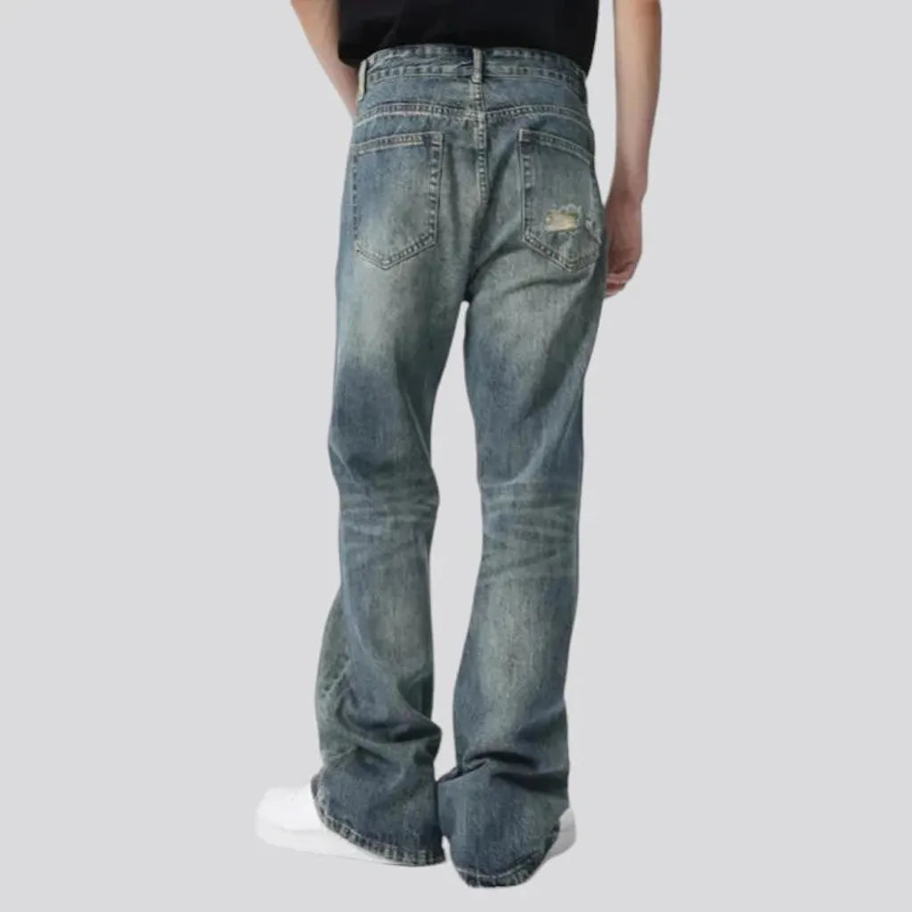 Tall-waistline fashion jeans
 for men