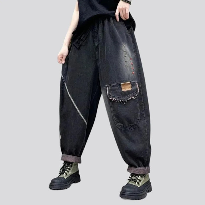 Fashion baggy jean pants
 for women