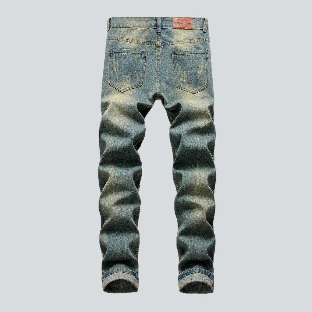 Vintage distressed men's jeans