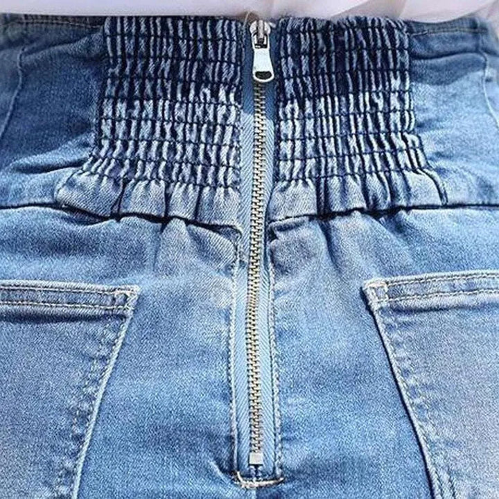 Asymmetric mermaid women's jeans skirt