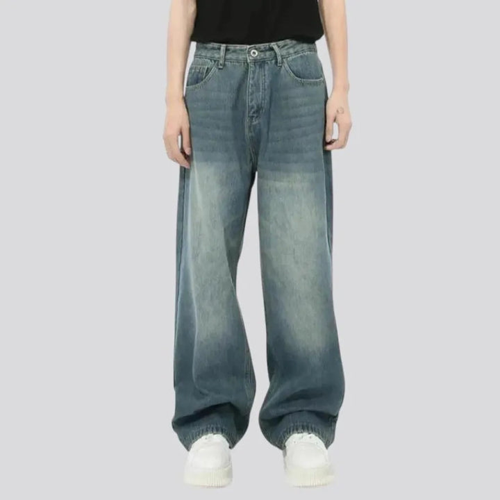 90s vintage style baggy jeans for men